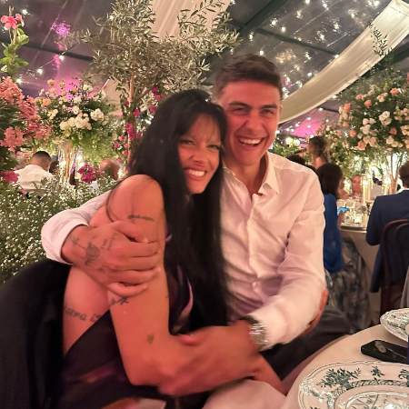 Oriana Gabriela Sabatini Fulop with her boyfriend Paulo Dybala.